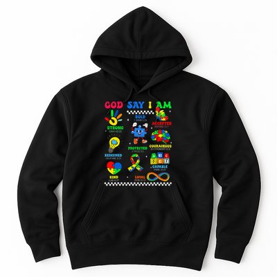 God Says I Am Be Kind Autism Awareness  Hoodie