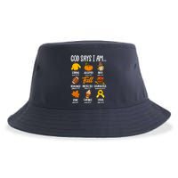 God Says I Am Fall Vibes Autumn Christian Sustainable Bucket Hat