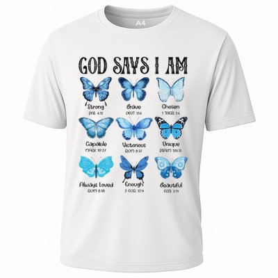 God Says I Am Butterfly Christian Religious Performance Shirt