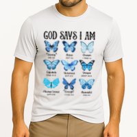 God Says I Am Butterfly Christian Religious Cooling Performance Crew T-Shirt