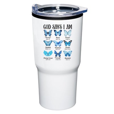 God Says I Am Butterfly Christian Religious Tumbler