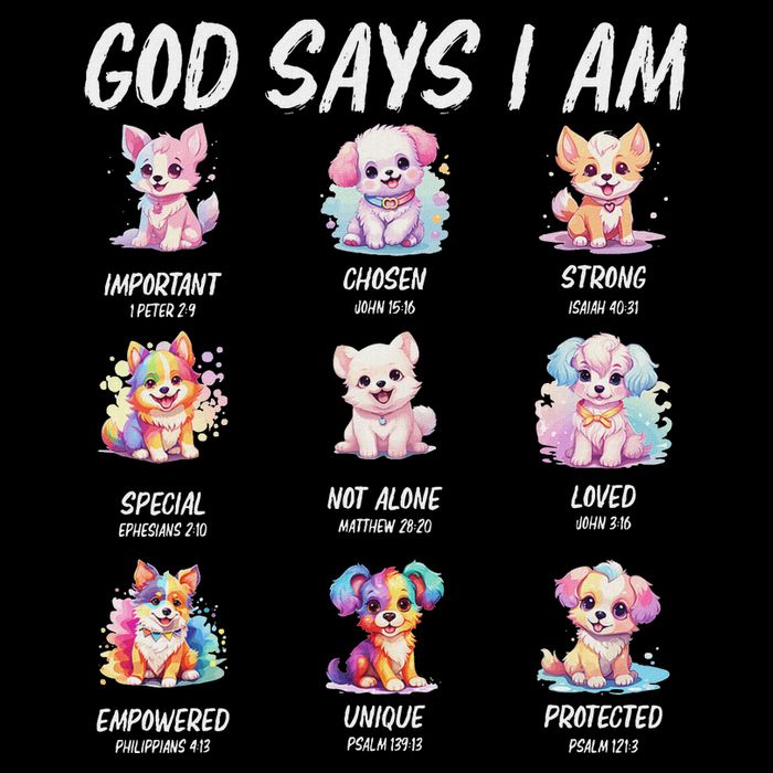 God Says I Am Cute Dog Bible Verse City Backpack