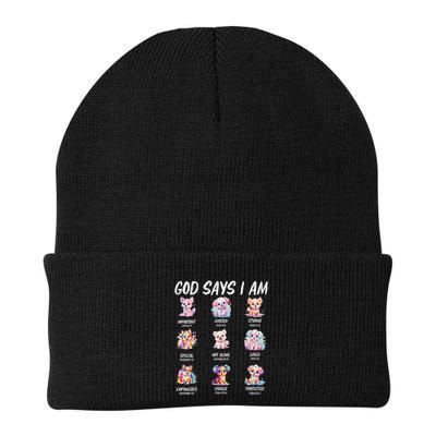 God Says I Am Cute Dog Bible Verse Beanie