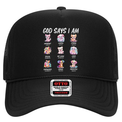 God Says I Am Cute Dog Bible Verse Trucker Hat