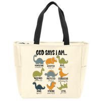God Says I Am Handsome Zip Tote Bag