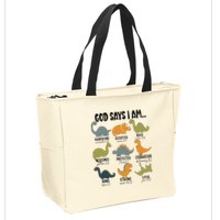 God Says I Am Handsome Zip Tote Bag