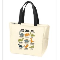 God Says I Am Handsome Zip Tote Bag