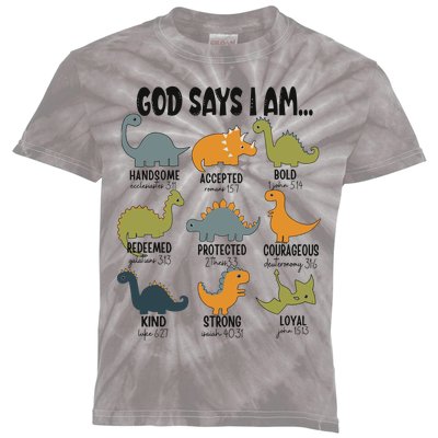 God Says I Am Handsome Kids Tie-Dye T-Shirt