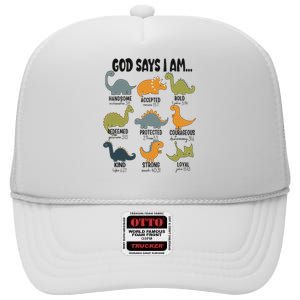 God Says I Am Handsome High Crown Mesh Back Trucker Hat