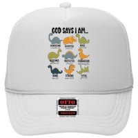 God Says I Am Handsome High Crown Mesh Back Trucker Hat