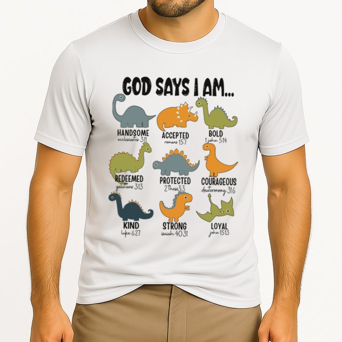 God Says I Am Handsome Cooling Performance Crew T-Shirt