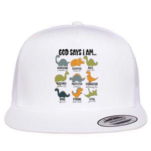 God Says I Am Handsome Flat Bill Trucker Hat