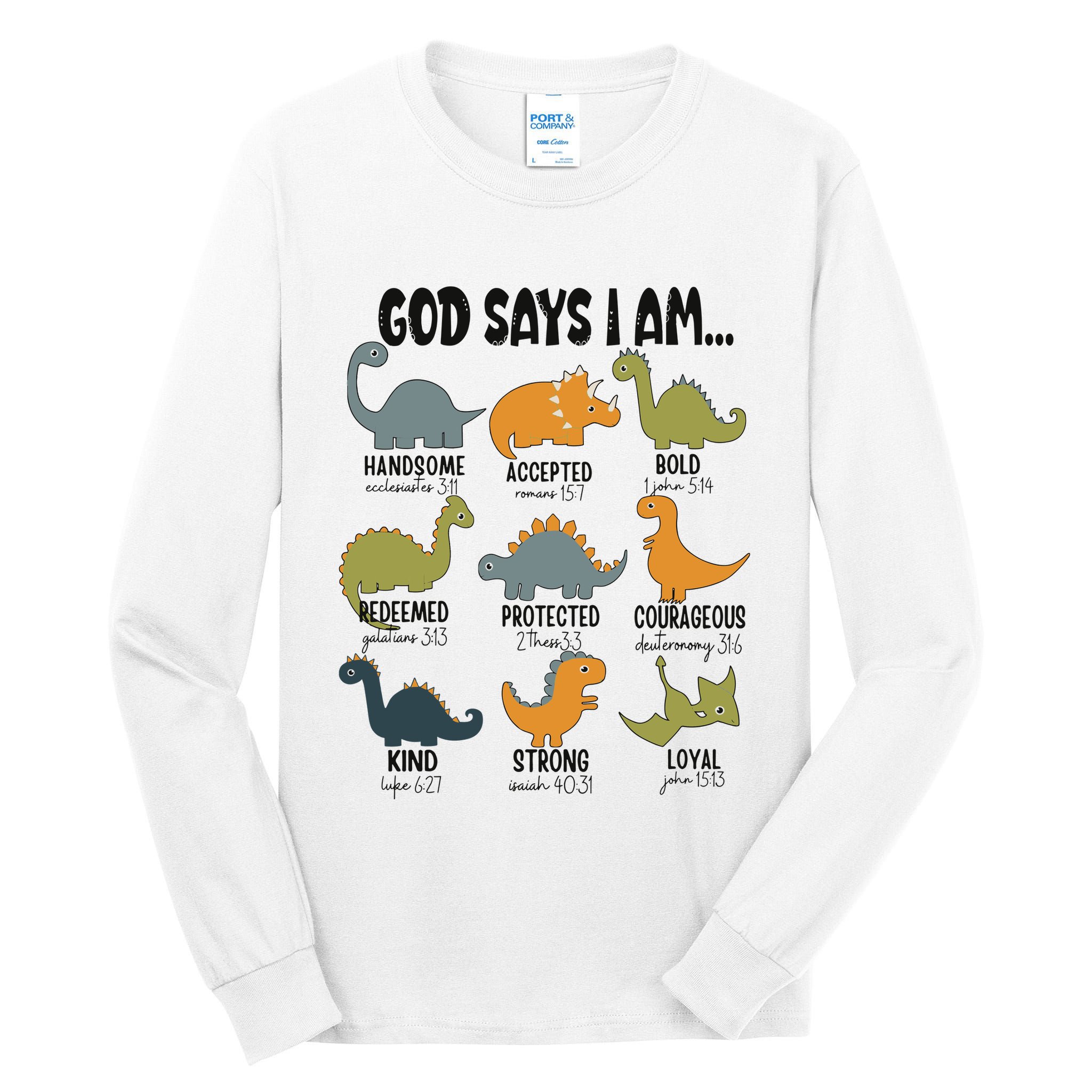 God Says I Am Handsome Tall Long Sleeve T-Shirt