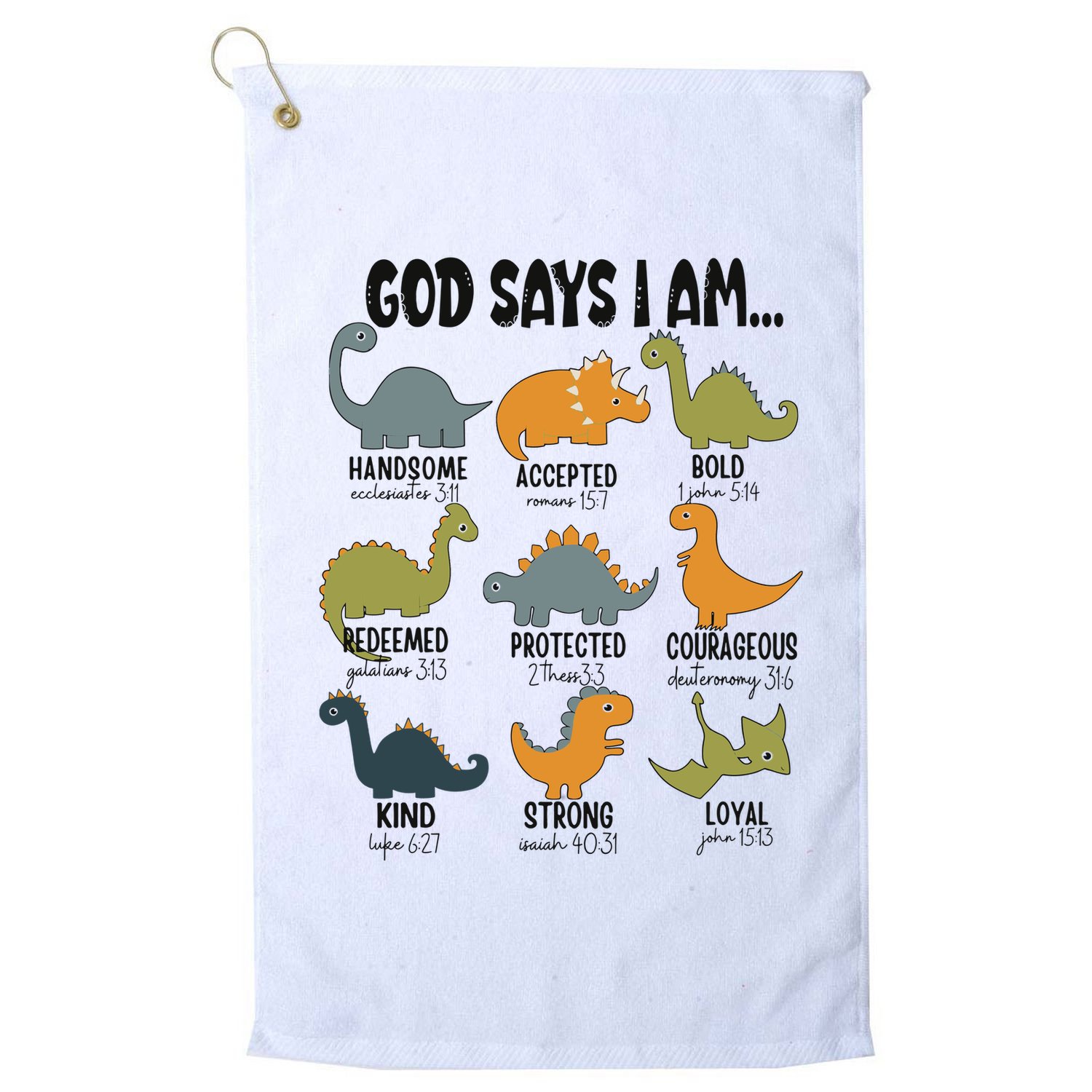 God Says I Am Handsome Golf Towel