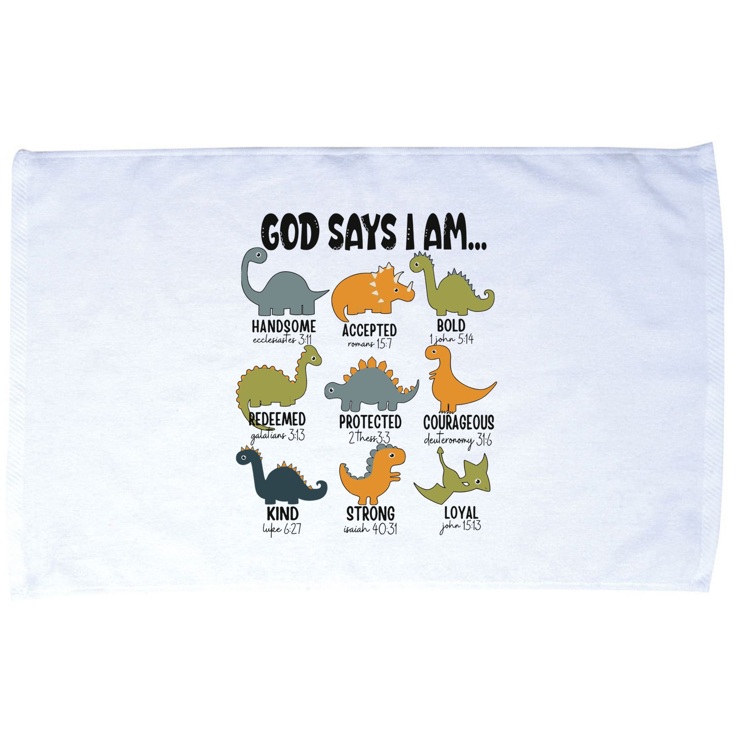God Says I Am Handsome Microfiber Hand Towel