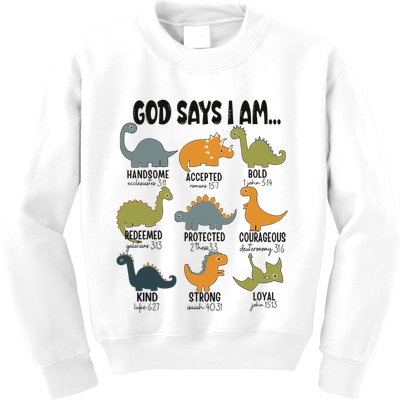 God Says I Am Handsome Kids Sweatshirt