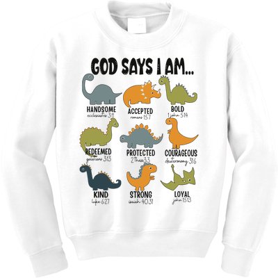 God Says I Am Handsome Kids Sweatshirt