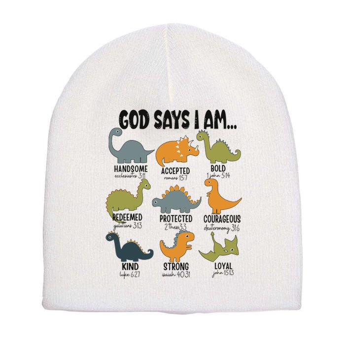 God Says I Am Handsome Short Acrylic Beanie