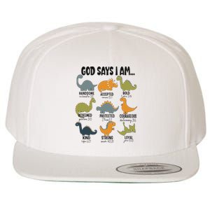 God Says I Am Handsome Wool Snapback Cap