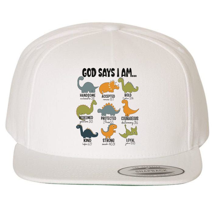 God Says I Am Handsome Wool Snapback Cap