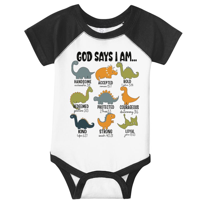 God Says I Am Handsome Infant Baby Jersey Bodysuit