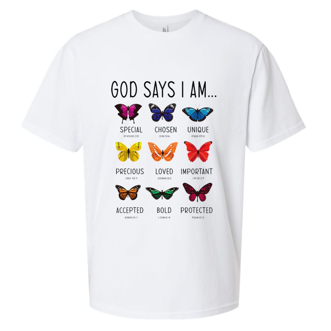 God Says I Am Special Bible Verse Religious Christian Sueded Cloud Jersey T-Shirt