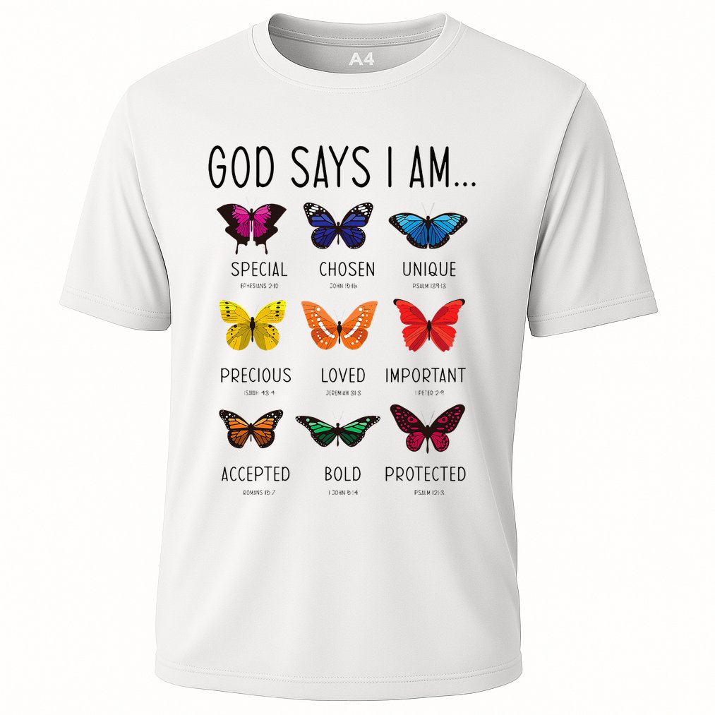 God Says I Am Special Bible Verse Religious Christian Cooling Performance Crew T-Shirt