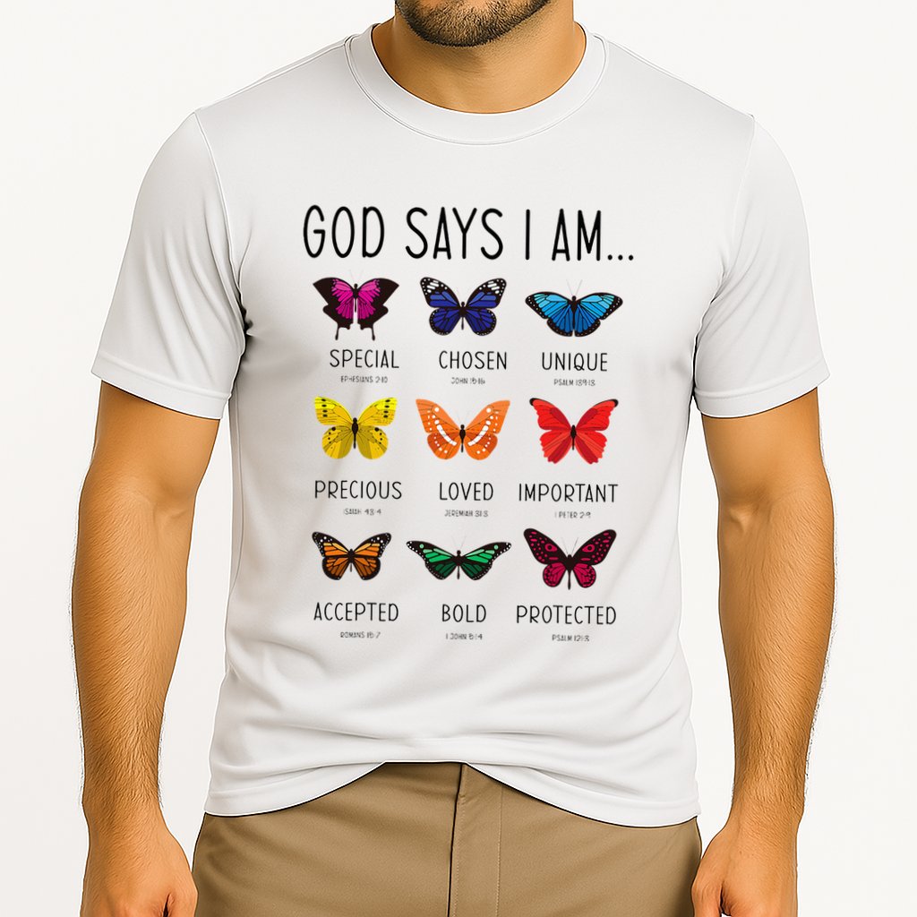 God Says I Am Special Bible Verse Religious Christian Cooling Performance Crew T-Shirt
