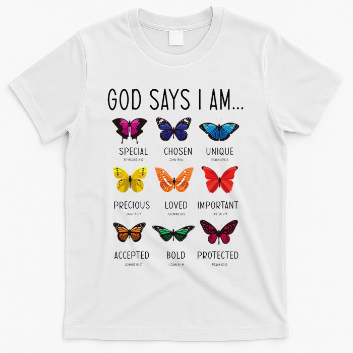God Says I Am Special Bible Verse Religious Christian T-Shirt