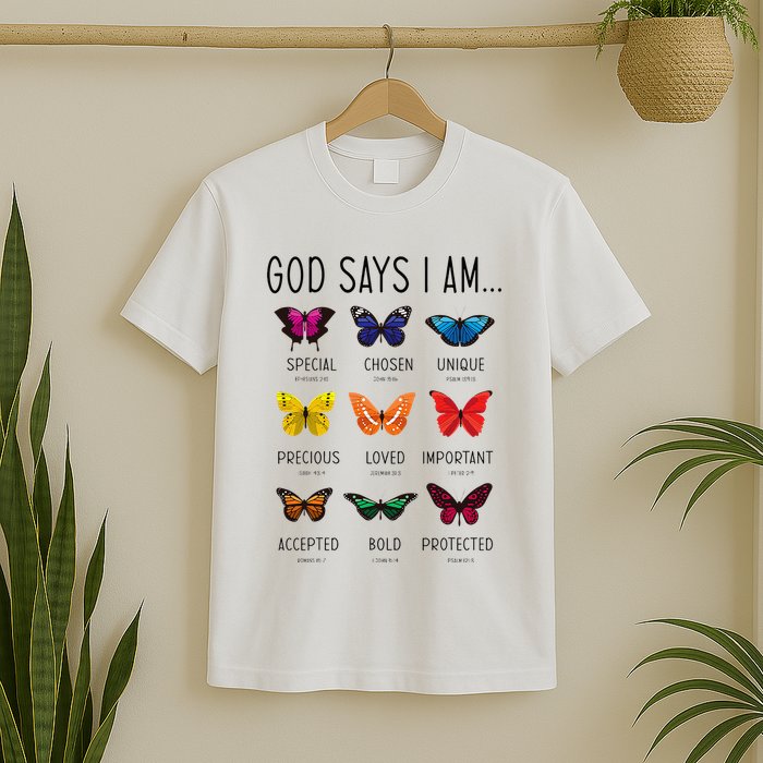 God Says I Am Special Bible Verse Religious Christian T-Shirt