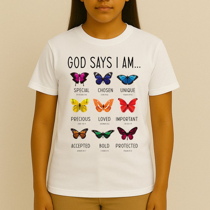 God Says I Am Special Bible Verse Religious Christian T-Shirt