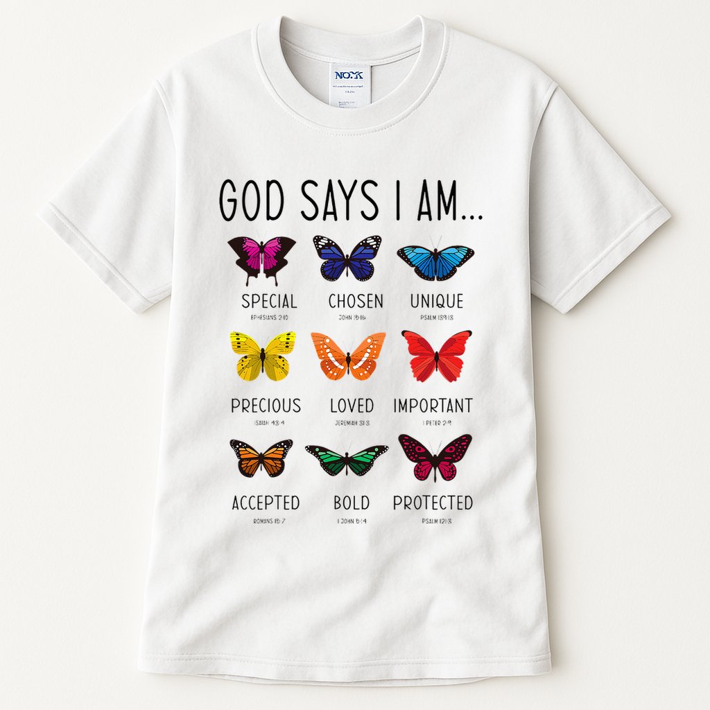 God Says I Am Special Bible Verse Religious Christian Tall T-Shirt