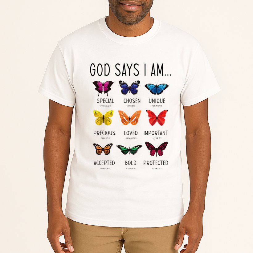 God Says I Am Special Bible Verse Religious Christian Tall T-Shirt