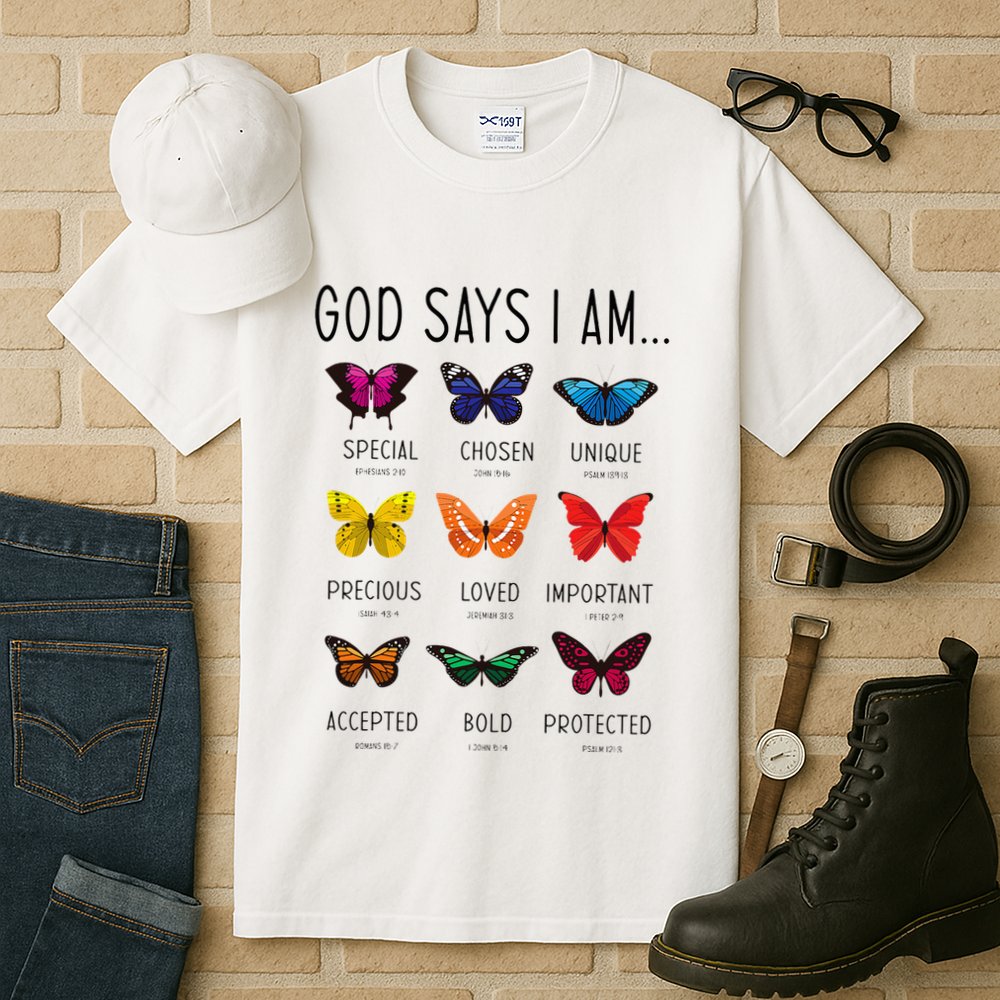 God Says I Am Special Bible Verse Religious Christian Tall T-Shirt