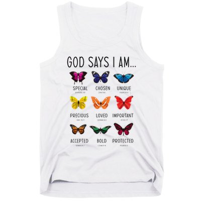 God Says I Am Special Bible Verse Religious Christian Tank Top