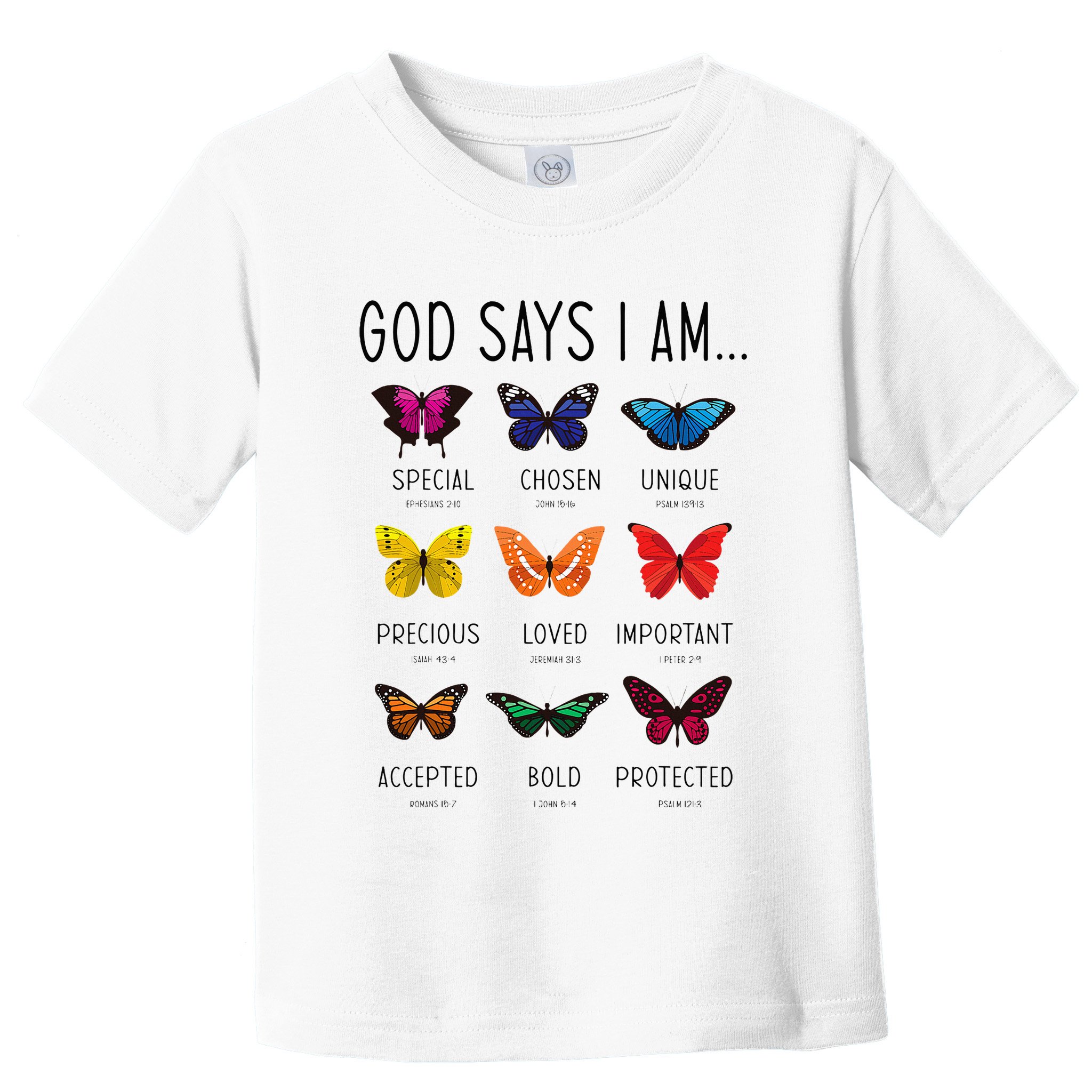 God Says I Am Special Bible Verse Religious Christian Toddler T-Shirt