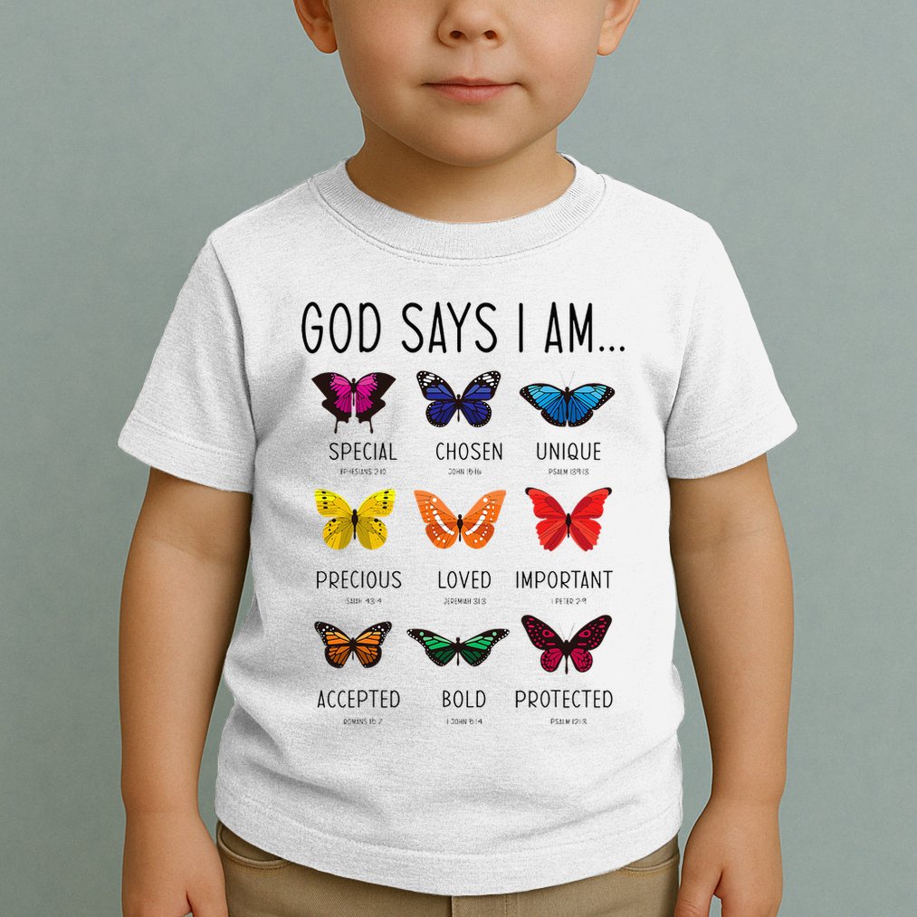 God Says I Am Special Bible Verse Religious Christian Toddler T-Shirt