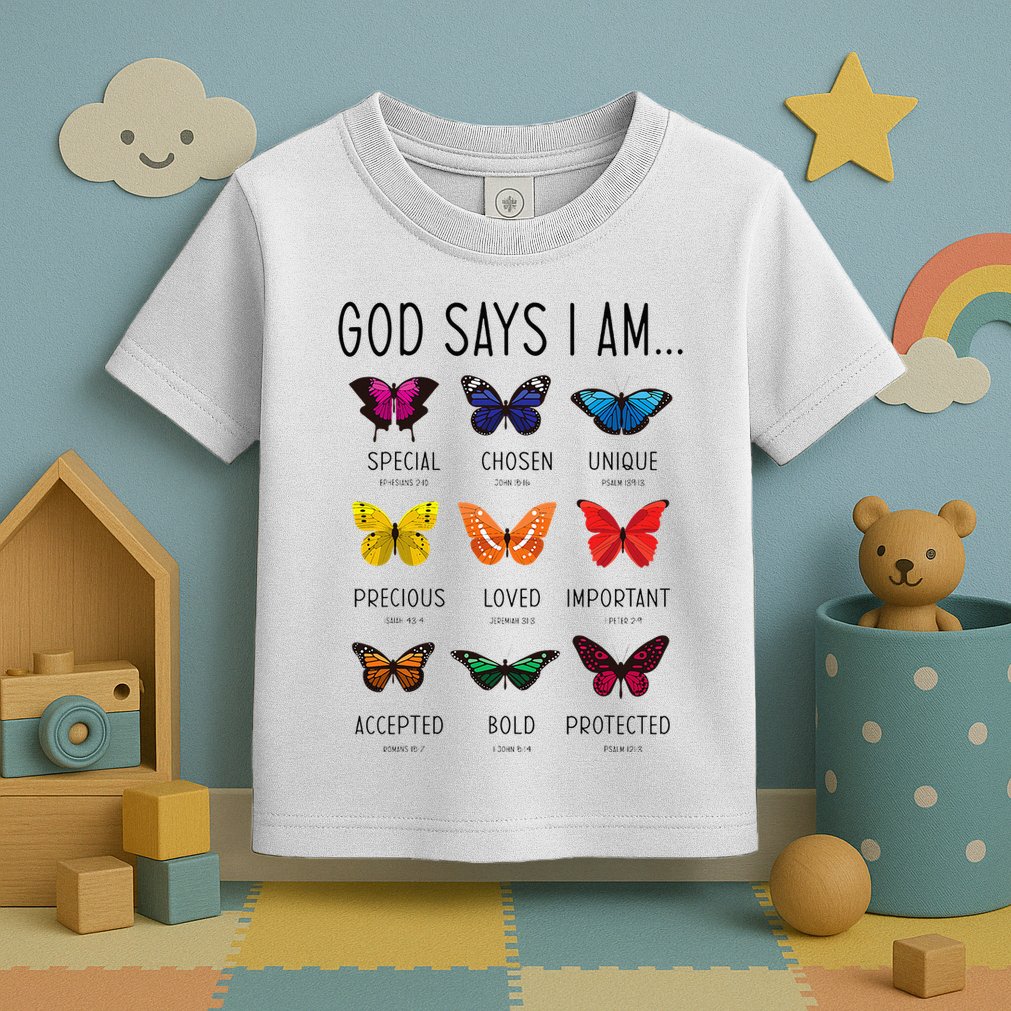 God Says I Am Special Bible Verse Religious Christian Toddler T-Shirt