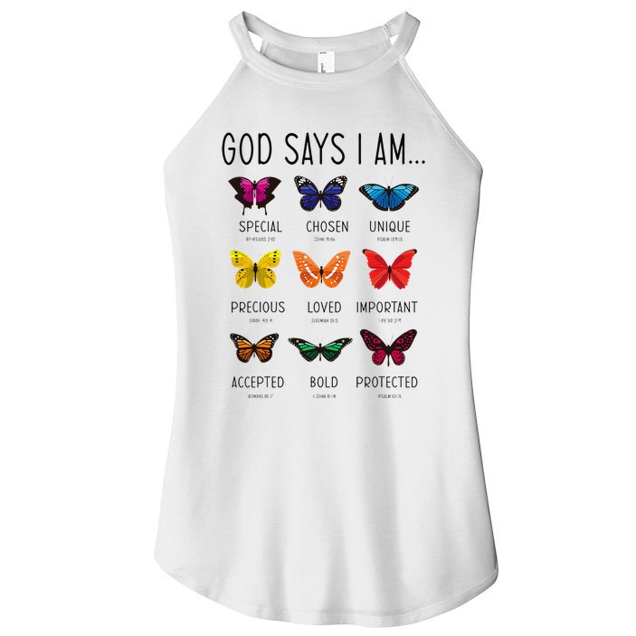 God Says I Am Special Bible Verse Religious Christian Women's Perfect Tri Rocker Tank