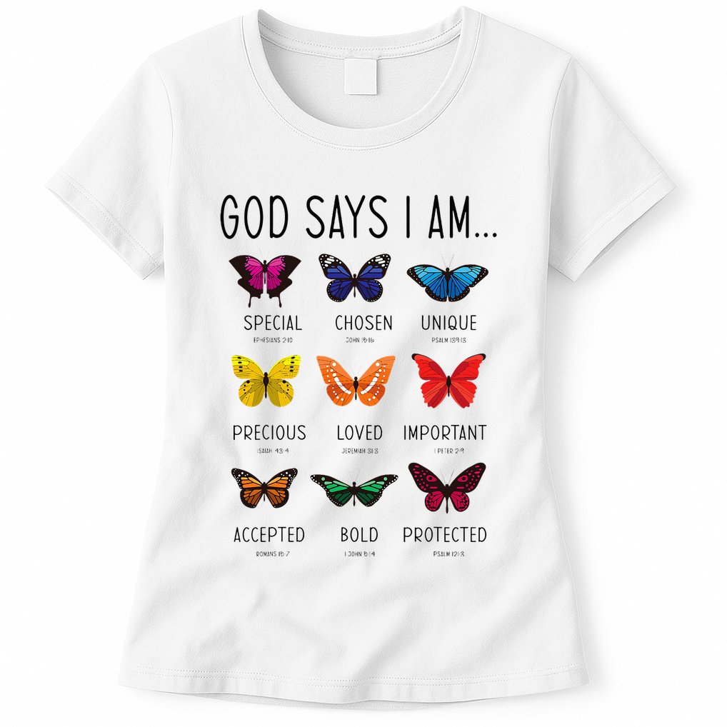 God Says I Am Special Bible Verse Religious Christian Womens T-Shirt
