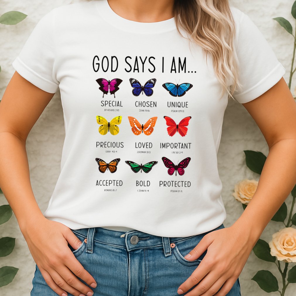 God Says I Am Special Bible Verse Religious Christian Womens T-Shirt