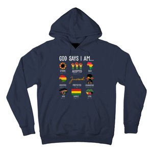 God Says I Am Celebrating Black Freedom 1865 Juneteenth Hoodie