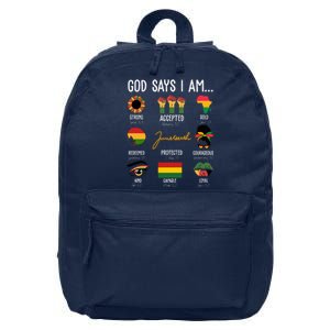 God Says I Am Celebrating Black Freedom 1865 Juneteenth 16 in Basic Backpack