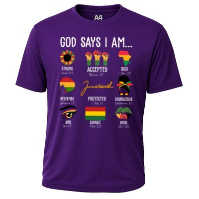 God Says I Am Celebrating Black Freedom 1865 Juneteenth Performance Shirt