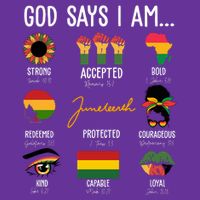 God Says I Am Celebrating Black Freedom 1865 Juneteenth Cooling Performance Crew T-Shirt