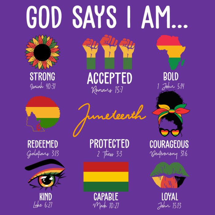 God Says I Am Celebrating Black Freedom 1865 Juneteenth Cooling Performance Crew T-Shirt