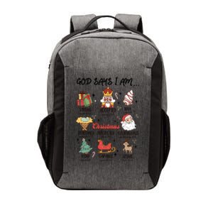 God Says I Am Christmas Bible Verse Turkey God Jesus Vector Backpack