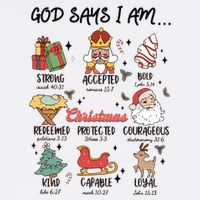 God Says I Am Christmas Bible Verse Turkey God Jesus Cooling Performance Crew T-Shirt