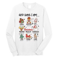 God Says I Am Christmas Bible Verse Turkey God Jesus Long Sleeve Shirt