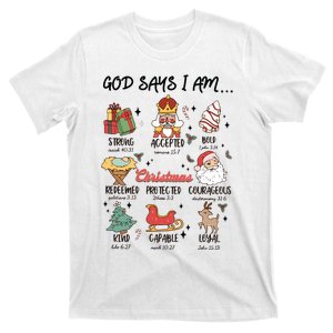 God Says I Am Christmas Bible Verse Turkey God Jesus T-Shirt